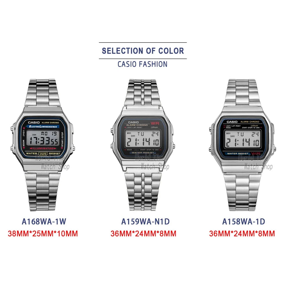 Casio watch silver watch men set brand luxury LED digital Waterproof Quartz men watch Sport military Wrist Watch relogio masculi
