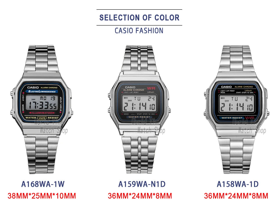 Casio watch silver watch men set brand luxury LED digital Waterproof Quartz men watch Sport military Wrist Watch relogio masculi