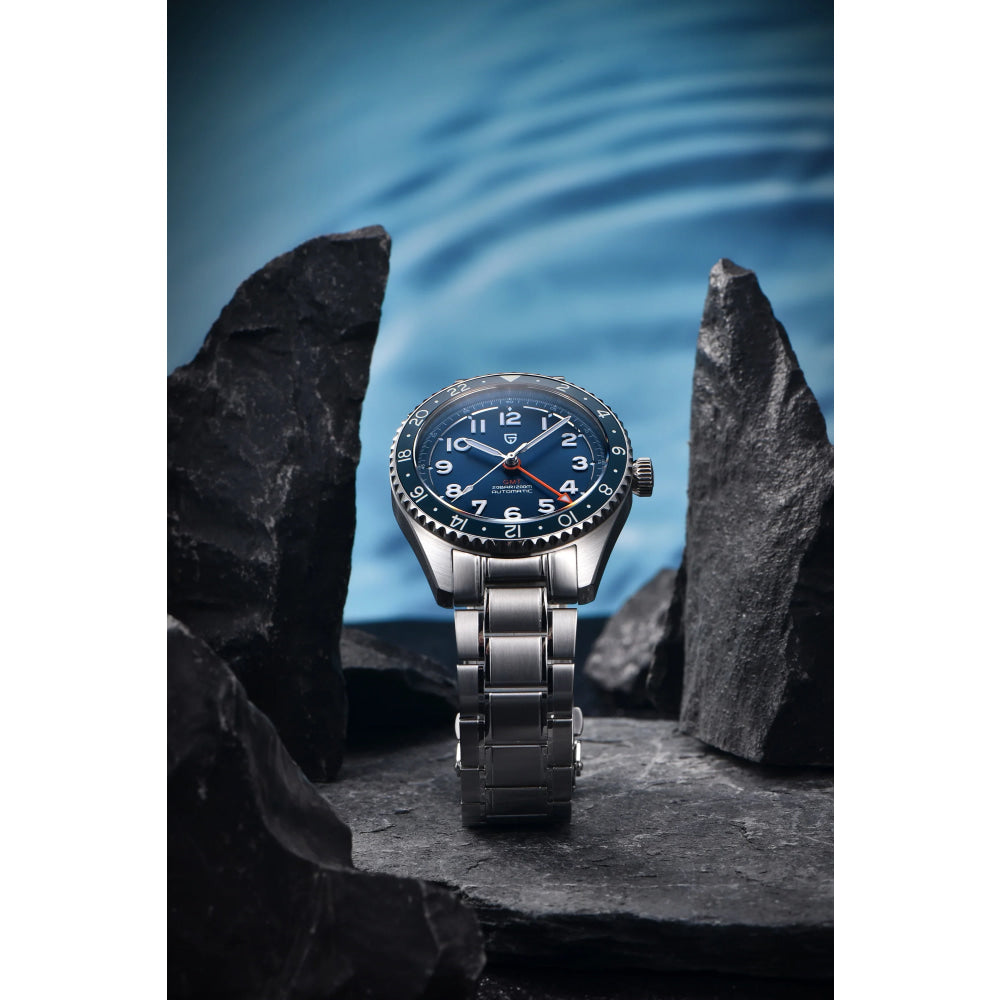 PAGANI DESIGN PD1784 Men’s GMT Automatic Mechanical Watch DG5833 Stainless Steel Sapphire Crystal Waterproof Local Delivery