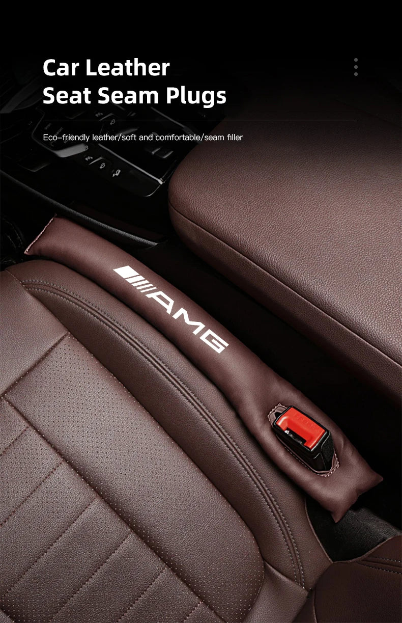 2Pcs Car Seat Gap Filler Leak Proof Sealing Strip For Mercedes Benz AMG W204 W205 W203 W211 W212 W213 W201 W210 W124 W126 W140