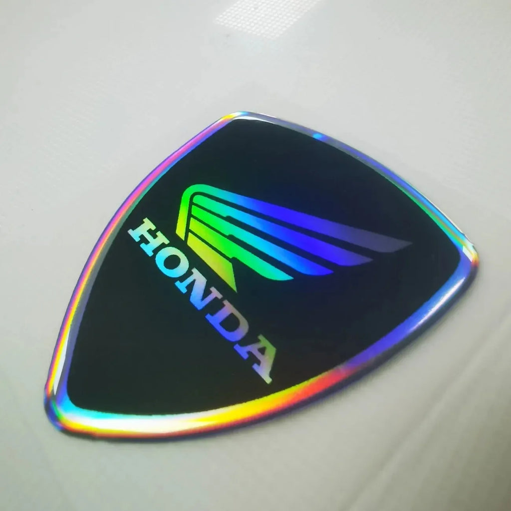 For Honda Stickers Motorcycle Stickers 3D Gel Emblem Logo Electric Car Stickers Accessories Reflective Colorful Laser Sticker