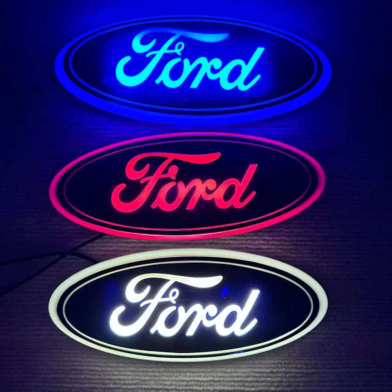 Ford LED Light Car Emblem Badge Front/Rear Tail Logo For F150 F250 Explorer Focus Mondeo Auto Exterior Styling Decoration
