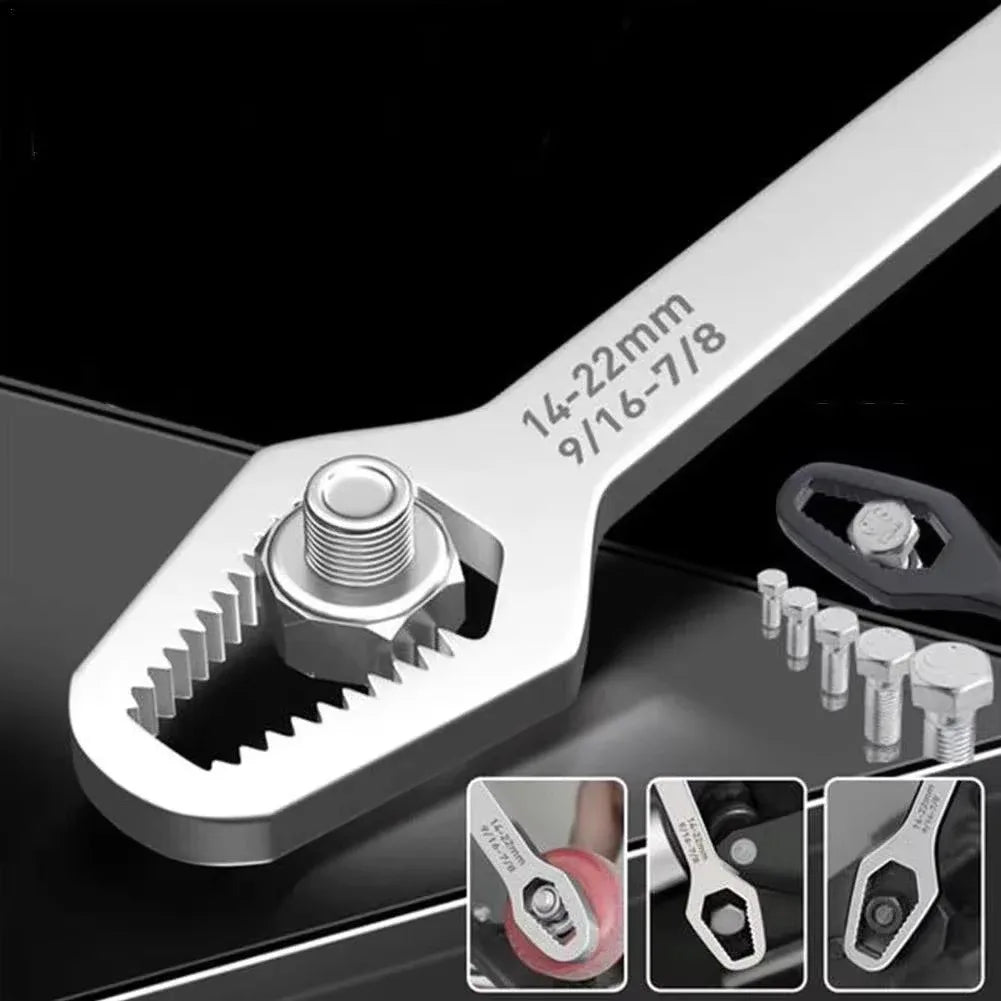 Llave Torx Universal de 3-17mm, tablero de llave de gafas ajustable autoajustable, llave Torx de doble cabezal, herramientas manuales para fábrica
