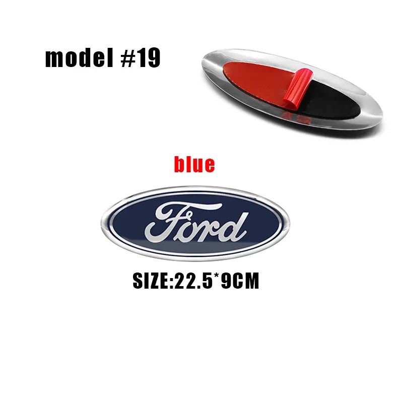 Ford Logo Front Grille Logo Hood Badge Emblem Auto Replacement Accessories For Focus mk2 mk3 Fiesta F150 F250 Ranger Mondeo mk4