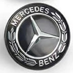 57mm Star Flat Hood Bonnet Logo Emblem Badge stickers For Mercedes Benz W204 W124 W201 W202 W212 W220 W205 automobile Accessorie