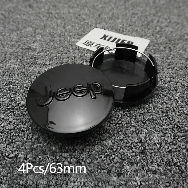Car Tire Center Cap 63mm/55mm For Jeep Renegade Compass Grand Cherokee Wrangler jk Gladiator Patriot Liberty Commander Trailhawk