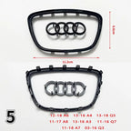 Automobile Steering Wheel Logo Bright Frame Strip Electroplated Car Logo Sticker For Audi A3 A4 B8 8P B9 8V A5 A6 C7 A7 Q3 Q5 Q7