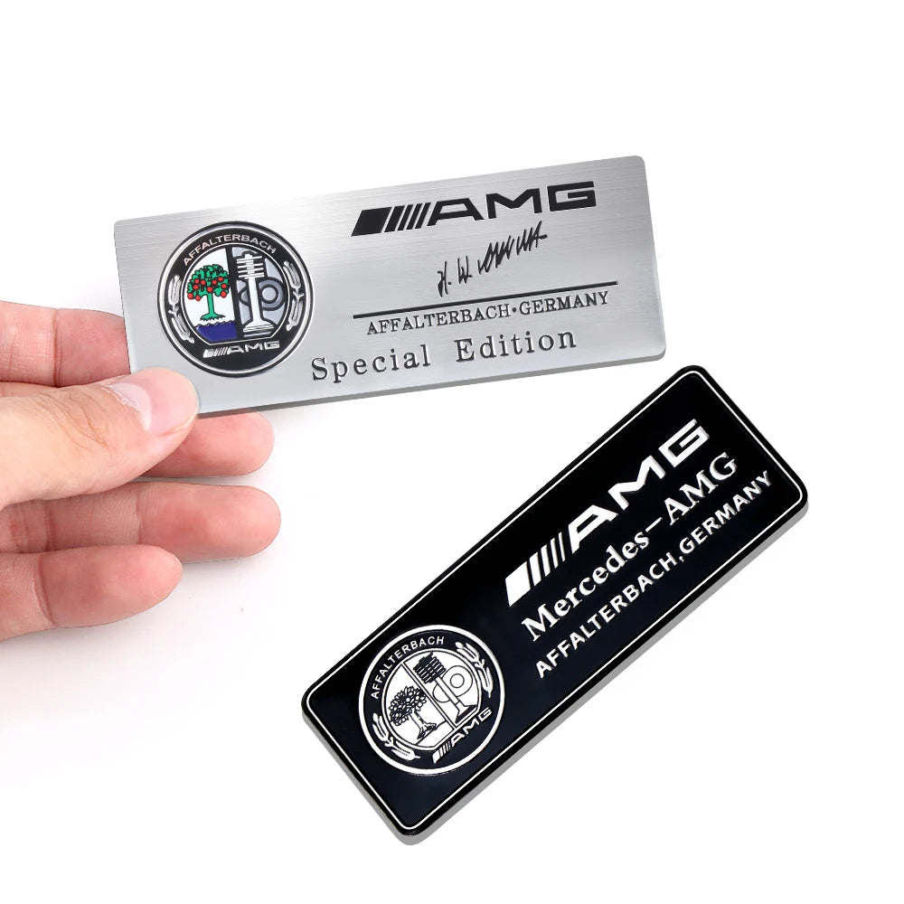 3D Aluminum Car Side Body Trunk Emblem Decoration Sticker For Mercedes Benz AMG Class GLK GLA CLA GLB W108 W447 W204 W205 Fortwo
