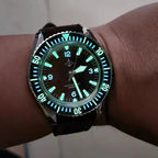 Hruodland F025 Retro Sport Men Watch HZ2565 Automatic Mechanical Stainless Steel Leather Strap Diving  reloj hombre watch for me