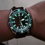 Hruodland F025 Retro Sport Men Watch HZ2565 Automatic Mechanical Stainless Steel Leather Strap Diving  reloj hombre watch for me