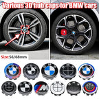 4Pcs 56MM 68MM Car Wheel Center Cap  Hub Covers For BMW M Logo E84 E83  X1 X2 X3 F48 G01 X4 X5 X6 Badge Auto Tuning Accessories