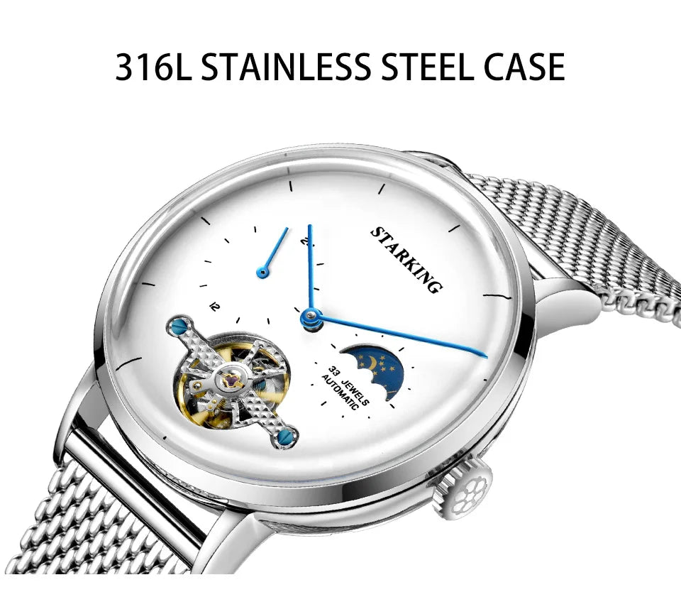 Classic Men's Watches Tourbillon Multi-function Full Automatic Men Watch High end Male Steel Strap Waterproof Wrist watches