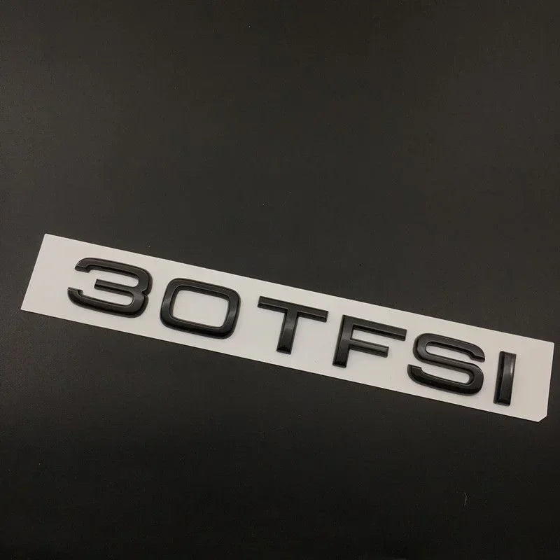 AUDI A1 4 Ring logo ABS Black Car Hood Front Bonnet Grill Rear Trunk Emblem Badge Sticker A1 Mark 30TFSI Emblem For Audi A1