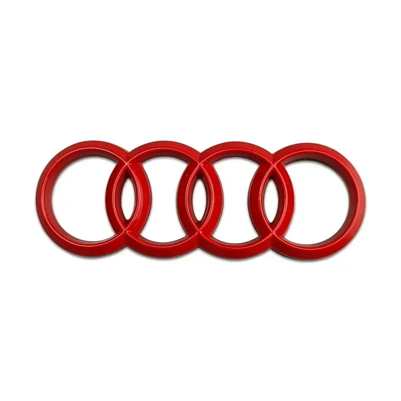 For Audi Alloy Car Steering Wheel Emblem Replaced Sticker A6 A6L A3 A4L A5 A7 A8L A1 Q6 Q7 Q8 TT S5 S7 S8 RS7 RS6 Side Decals