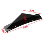 LAICY For Chevy Corvette C7 Z06 GS 14-19 Car Rear Bumper Lip Rear Diffuser Shark Fins Curved Spoiler Lip Wing Splitter 4 Fin