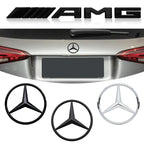 1Pcs ABS Car Rear Decal Trunk Emblem Sticker Mercedes Benz Replace Accessories For W204 W222 W205 W177 W212 W213 X253 W203 W176