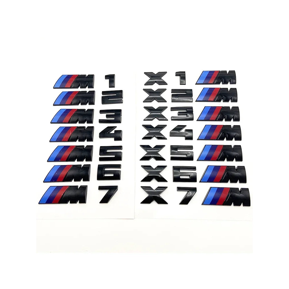 3D Rear Trunk Emblem Badge Logo Car Sticker BMW E46 E60 E64 F10 F20 F30 F06 F12 F13 E90 E92 E93 F80 F82 F87 M1 M2 M3 M4 M5 M6 M7