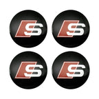 4Pc 56mm Car Wheel Center Hub Cap Rim Cover Emblem Stickers For Audi sline Rs A4 B7 B8 B9 A3 8P 8L 8V A5 A6 C6 C5 C7 A1 A7 A8 Q2