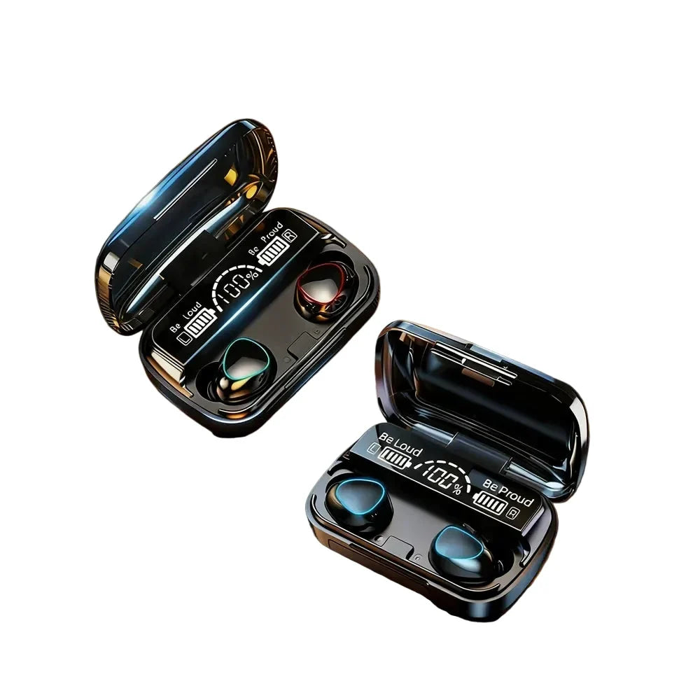Wireless Earphones 9D Stereo - 3500mAh Charging Box Sports Waterproof TWS Bluetooth Headphones with Microphone