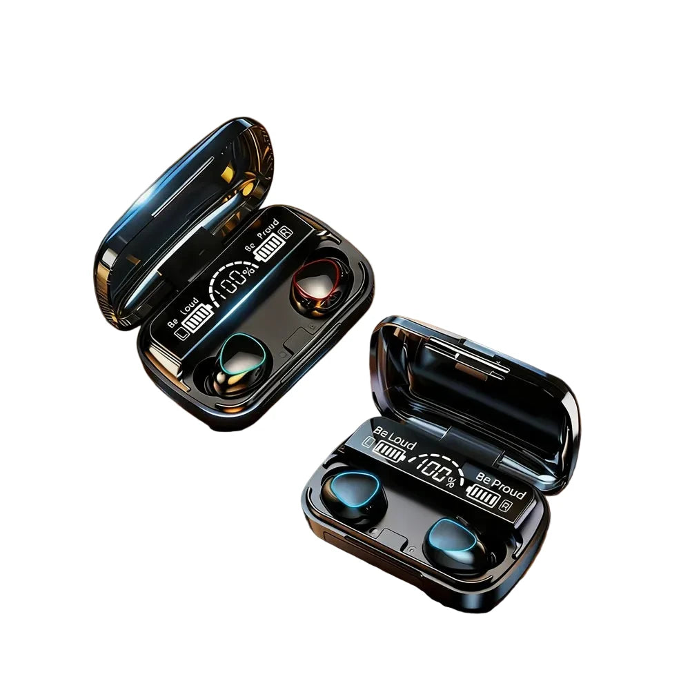 Wireless Earphones 9D Stereo - 3500mAh Charging Box Sports Waterproof TWS Bluetooth Headphones with Microphone
