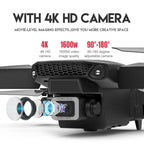 2025 E88 Pro WiFi FPV Drone con cámara individual doble 4K 1080P gran angular HD mantenimiento de altitud plegable Quadcopter RC helicóptero de juguete