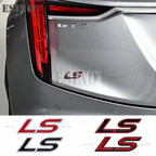 Car Styling 3D LS Car Metal Alloy Rear Trunk Fender Adhesive Badge Body Tailgate Displaceme Emblem For Cadillac CTS Escalade
