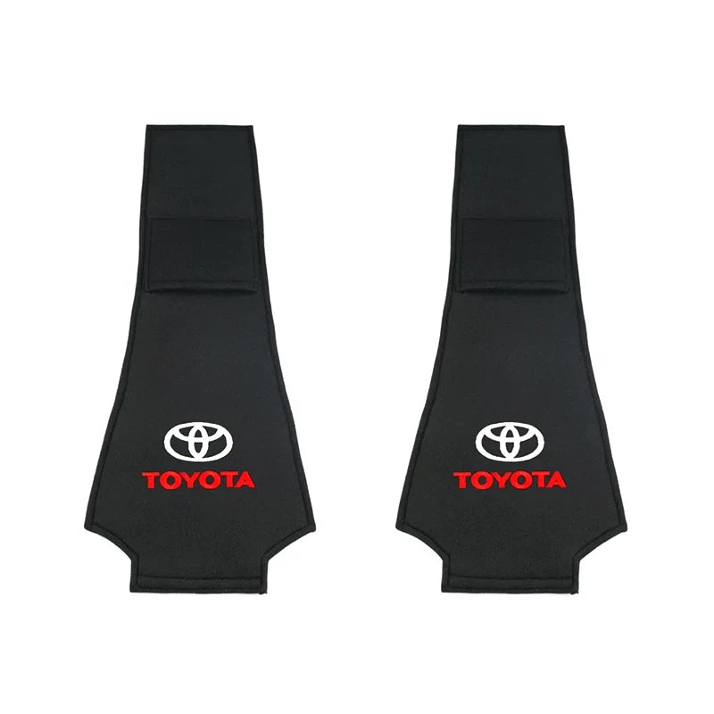 Car exterior annual inspection stickers For Toyota Car Set Car Head Neck Rest Pillow Auto Seat belt Pads Headrest cover
