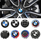 4pcs For BMW 50th E90 E60 F10 F20 G20 G30 E53 E85 E70 56mm 68mm Blue White Car Hub Cap Wheel Center Cap Emblem Badge Accessories