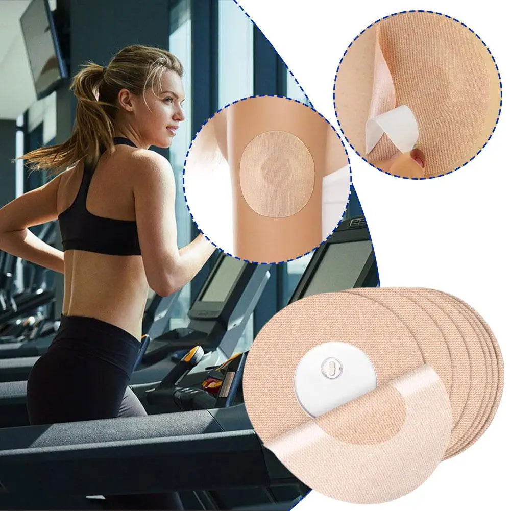 Blood glucose meter sensors Libre 2/3, Waterproof Patches, Hypoallergenic & Latex-Free No Glue in Center, 25PCS/Pk