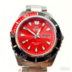 Orient Diver Automatic Watch Blue Dial Blue Bezel 200M Waterproof Day-Date Steel Band Luminous Markers Men's Sport Wristwatch