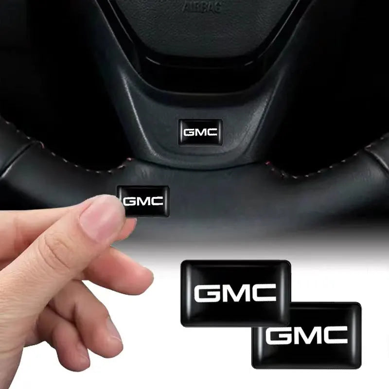 10Pcs Car 3D Epoxy Resin Emblem Interior Stickers Auto Accessories For GMC Terrain Sierra ornament 1500 Yukon Acadia