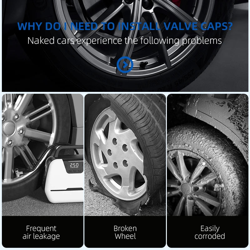 Car Tire Stem Valve Caps Aluminium Car Dustproof Caps Tire Wheel Stem Air Valve Caps For Honda Civic XR-V HR-V City Accord Jazz