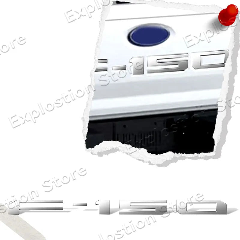 Car ABS Plastic F-150 Logo Car Letter Fender Side Emblem Rear Tail Trunk Badge Sticker For Ford F150 GT Accessories