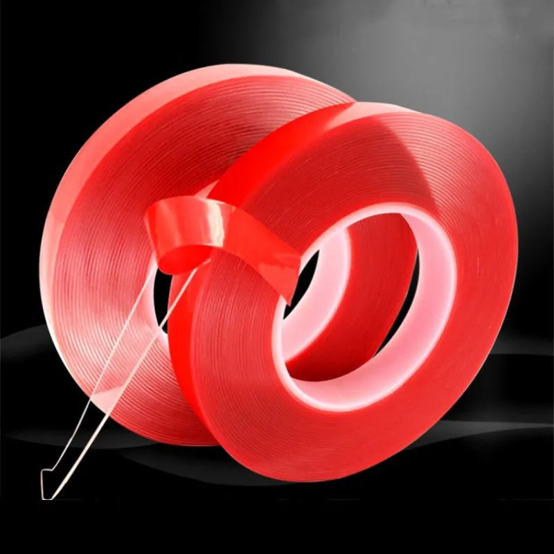 Cinta adhesiva de doble cara, cinta transparente lavable de 3 metros, 3/6/8/10/15/20/25/30Mm de ancho
