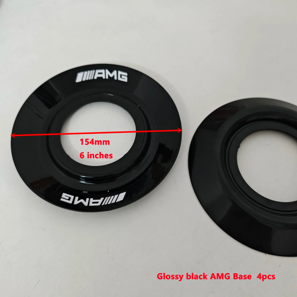 4PCS Aluminum Car Wheel Center Hub Caps for Mercedes-Benz A45S C63S E63S AMG GT GTS C190 Auto Styling Accessories