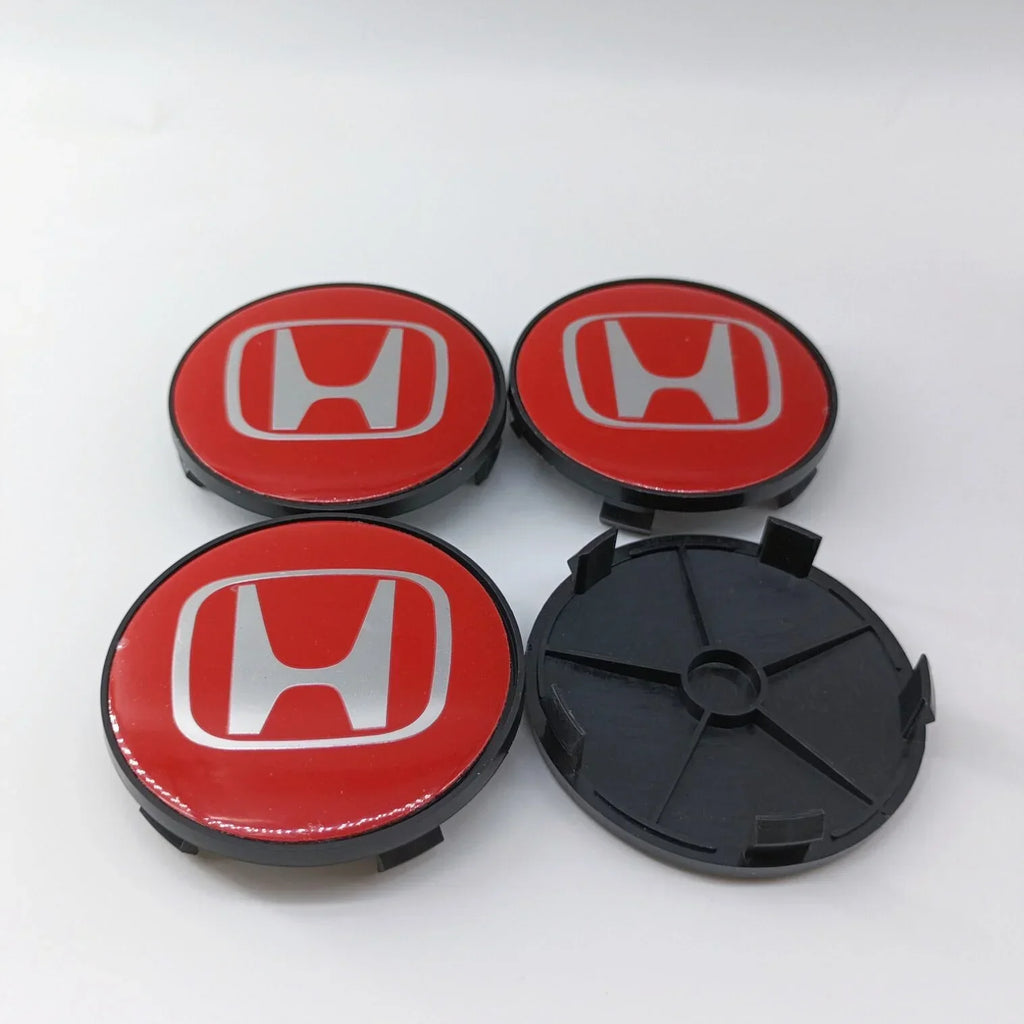 4pcs65mm 68mm For H Honda Mugen Pilot TypeR TypeS Insight CarStyling Wheel Center Hub Caps Cover Replacement Accessoriesstickers