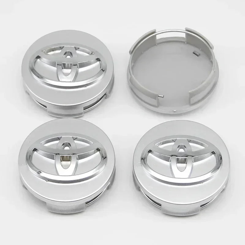 4pcs 57mm/62mm Car Tyre Wheel Center Hub Cap Badge Logo Rim Emblem For Toyota Corolla Camry Yaris CHR Rav4 Auris Verso Avalon