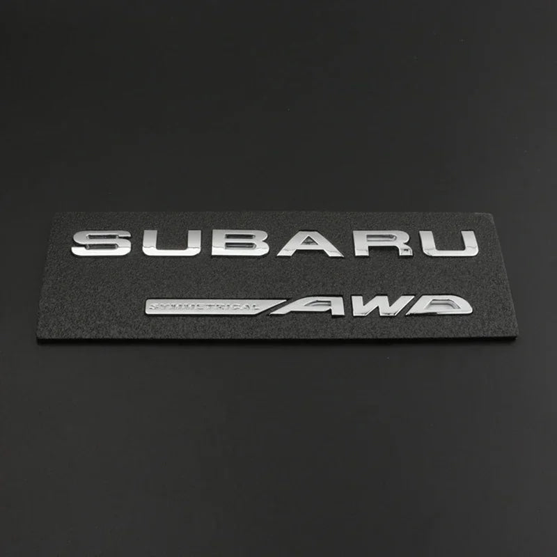 ABS Car Rear Trunk Sticker Emblem for Subaru WRX BRZ STI XV FORESTER IMPREZA LEGACY OUTBACK Auto Body Tail Letter Badge Decal