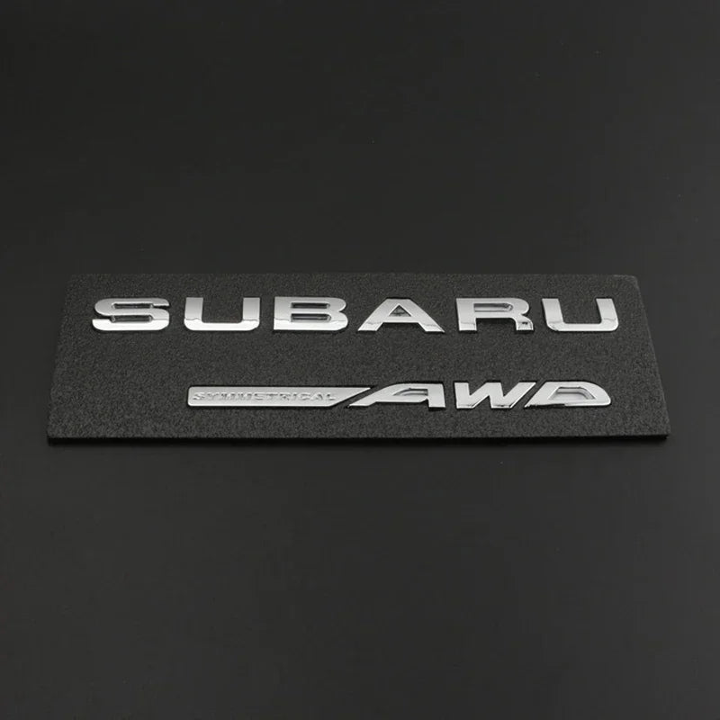 ABS Car Rear Trunk Sticker Emblem for Subaru WRX BRZ STI XV FORESTER IMPREZA LEGACY OUTBACK Auto Body Tail Letter Badge Decal