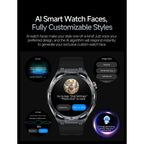 2026 New ECG AI Health Smartwatch for Men 1.53"AMOLED BP/Heart Rate Monitor BT Call IP68 Waterproof Smart Watch for Android IOS