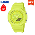 2026 Casio GA-2100 series men's watch Flame Inside trendy sportsmultifunctional fashion anti-shock color disc watch G-SHOCK