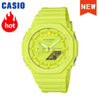2026 Casio GA-2100 series men's watch Flame Inside trendy sportsmultifunctional fashion anti-shock color disc watch G-SHOCK