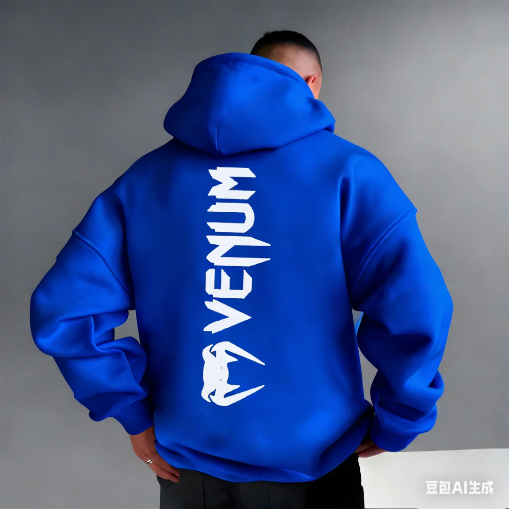 Men's Pattern Hoodies –Bold Back Prints MMA Inspired Streetwear Loose Fit Perfect for Gym  Casual Wear Limited Edition Designs