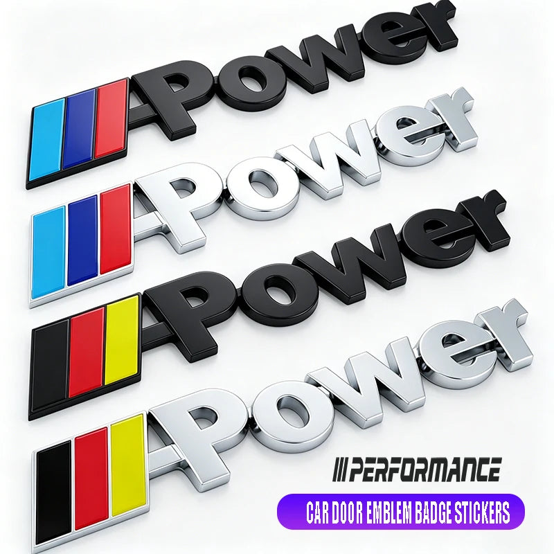 3D Metal Sports Trunk Sticker For BMW X1 X2 X3 X4 X5 X6 X7 iX3 F20 F10 F07 E70 E46 E90 E92 E60 E39