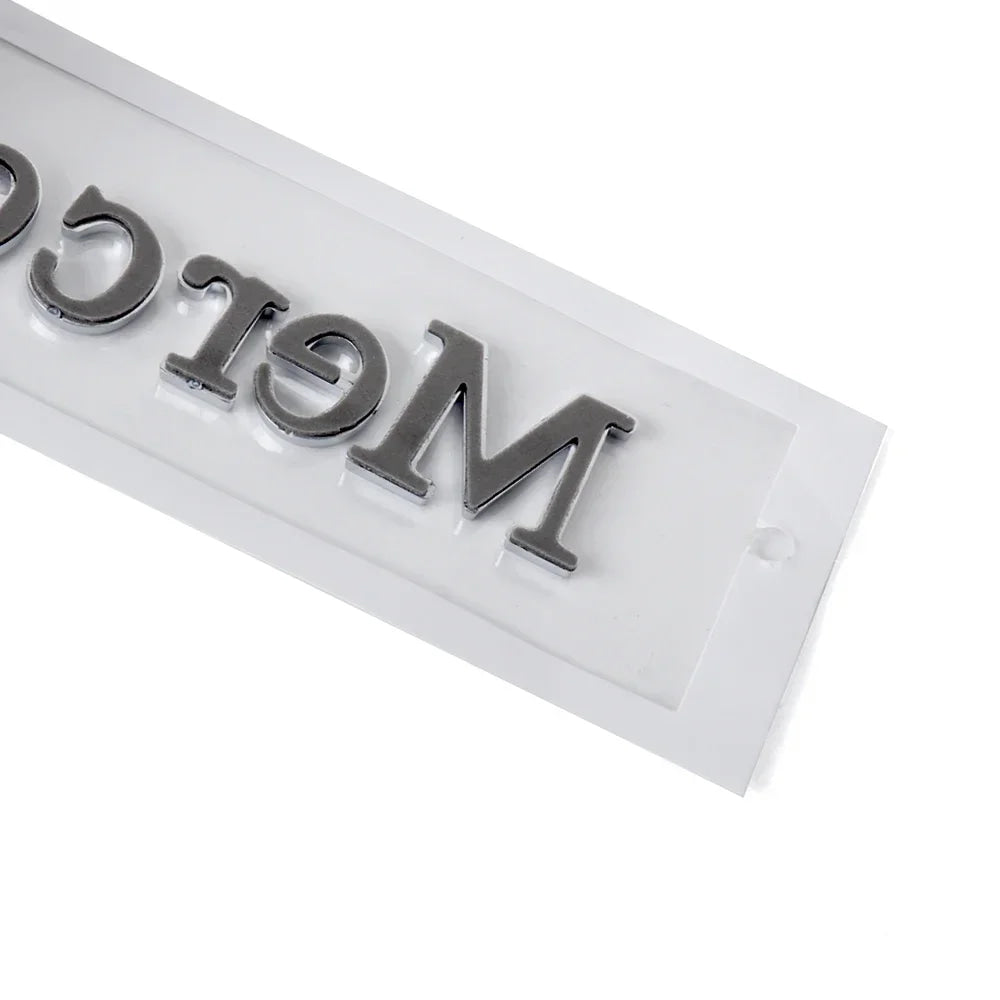 1pcs Car Badge Rear Trunk Body Sticker Emblem Decoration For Mercedes Benz AMG W108 W124 W126 W140 W205 W201