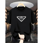 The latest 100% classic printed loose-fitting short-sleeved shirt is a high-quality top suitable for both men and women.