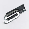 3D Metal S LINE Logo Styling Emblem Car Decal Badge For Audi Sline A1 A3 A4 A5 A7 Q2 Q5 Q7 TT SQ5 SQ7 B6 B7 Sticker Accessories