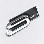 3D Metal S LINE Logo Styling Emblem Car Decal Badge For Audi Sline A1 A3 A4 A5 A7 Q2 Q5 Q7 TT SQ5 SQ7 B6 B7 Sticker Accessories
