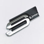 3D Metal S LINE Logo Styling Emblem Car Decal Badge For Audi Sline A1 A3 A4 A5 A7 Q2 Q5 Q7 TT SQ5 SQ7 B6 B7 Sticker Accessories