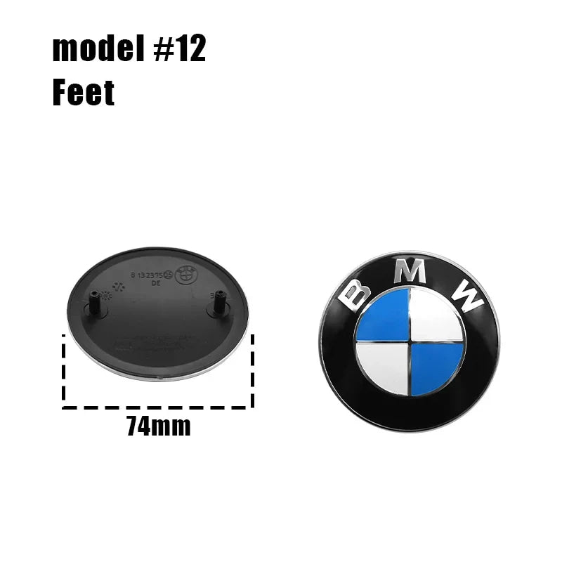 82mm 74mm car Front Hood Emblem rear boot trunk logo For BMW M G20 G32 G11 X3 X5 X4 X6 X7 G30 G12 F40 F30 X1 Accessories